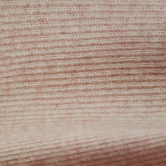 JOHNNY WAS CALME 100% Cashmere Sweater Ribbed Light Pink NWT Size L - Picture 6 of 13